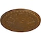 Ekena Millwork Raymond Ceiling Medallion (Fits Canopies up to 5 3/8"), Hand-Painted Smokey Topaz, 18"OD x 1 1/4"P CM18RA2STF - alternate 4